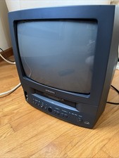 Samsung CRT TV VCR Combo 13" CXJ1364 VHS Gaming Works Perfectly 
