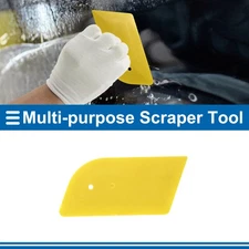 1 Pcs Car Squeegee for Film Yellow 12cm L Multifunctional Scraper Tool