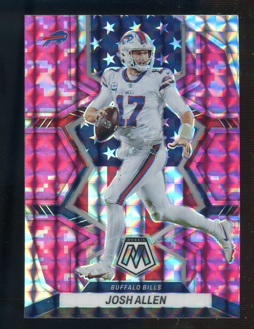 Auction #1 2022 Mosaic Pink Camo Mosaic Prizm #253 Josh Allen Bills