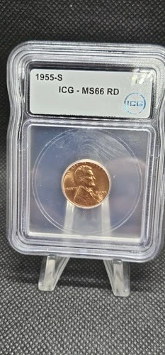 1955 S CAC MS 67 RD RED - Lincoln Wheat Penny Cent 1c Amazing Color & Luster