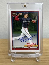 2026 Topps Series 1 #91A-RL Royce Lewis On Card Auto Minnesota Twins