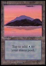 Island C - Heavy Play MTG Beta