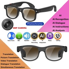 6K AI Smart Glasses Camera Bluetooth Music Call Translate HD Lens Pro Max