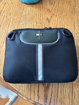 Vtg Case Logic Portable In Car DVD Player Case 7  Black Travel Bag Storage