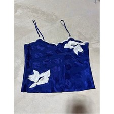 Victoria's Secret gold label vintage Floral Camisole with White Appliqu  small