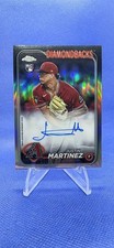 Justin Martinez 2024 Topps Chrome RC Auto Refractor #RA-JMA 395/499 Diamondbacks
