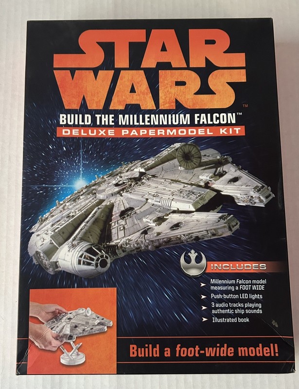 Star Wars Build the Millennium Falcon Deluxe Paper Model Kit 