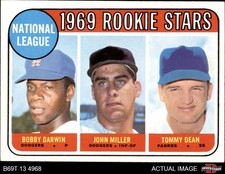 1969 Topps #641 Bobby Darwin NL Rookies Dodgers - 2 / Padres ROOKIE 7 - NM