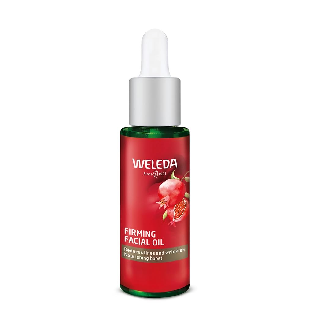 Weleda Firming Facial Oil with Pomegranate & Maca Peptides, Absorbs Quickly,