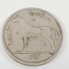 1964 Irish Half Crown 2/6 Ireland EIRE Coin Irish Hunter Horse Irish  [94]
