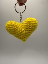 Crochet Hearts - Handmade 3D Stuffed Heart Plush Multi colored