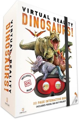 Abacus Brands Virtual Reality Dinosaurs Box with VR Goggles + Book + Dino Dig
