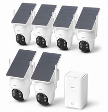 Aosu D1 Classic 6-cam Kit Security Cameras Wireless Outdoor Solar Powered