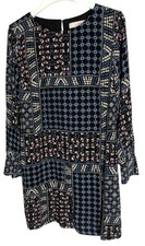 Ann Taylor Loft Shift Dress 4P 4 Black Blue Pink Gray Cream Floral