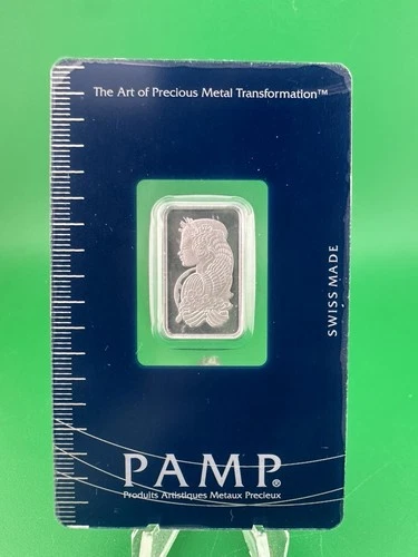 PAMP Suisse Lady Fortuna 5 Gram .999 AG Silver Bar Sealed Preowned Free Shipping