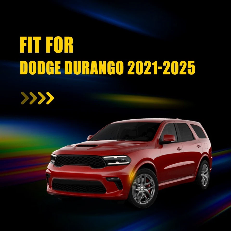 Smoke Len White LED Front Bumper Side Marker Light For 21-25 Dodge Durango 1~10X - Image 3 of 4