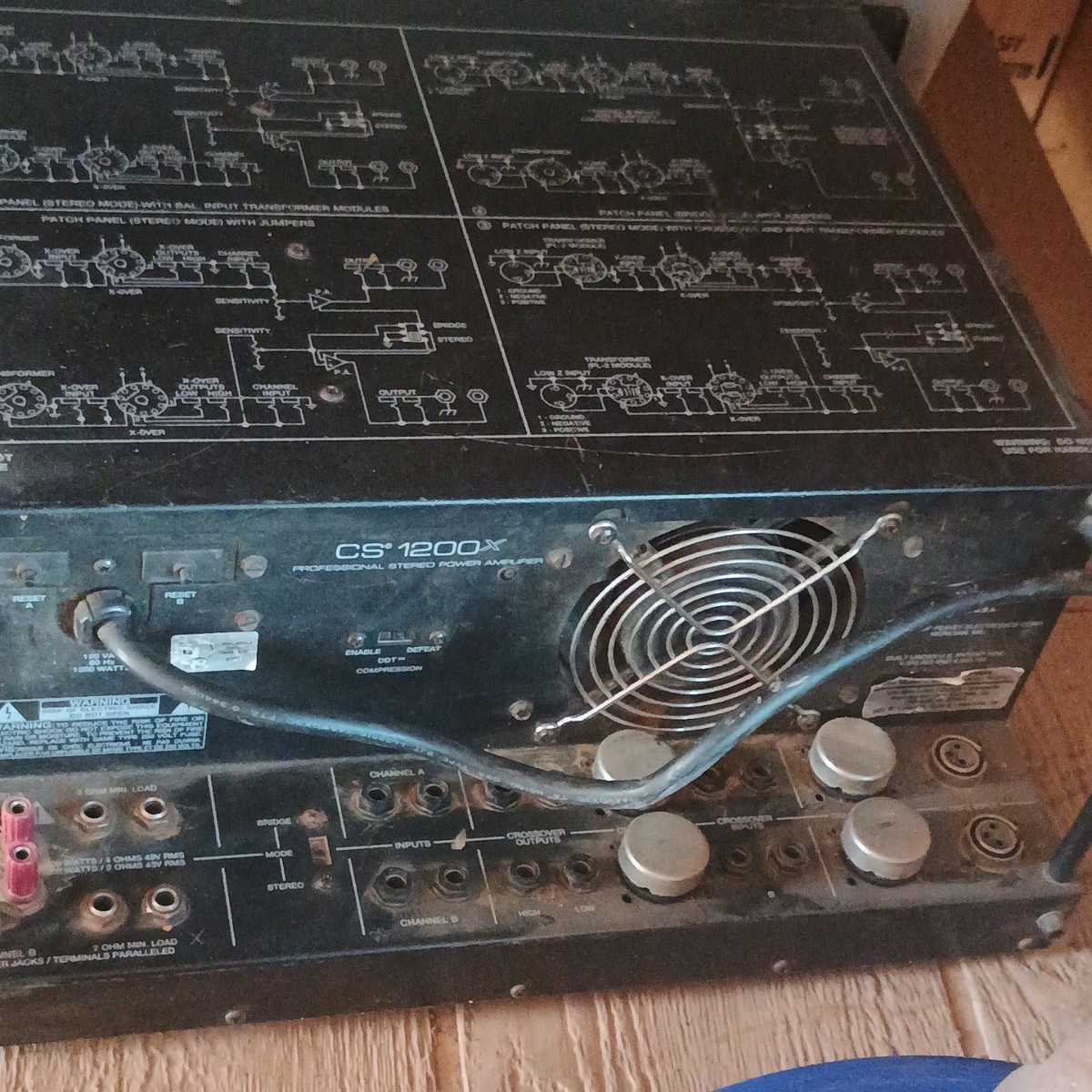 Peavey CS 1200X Stereo Power Amplifier Rack Mountable Bridgeable