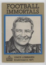 1985-88 Football Immortals Vince Lombardi #71 HOF a8a