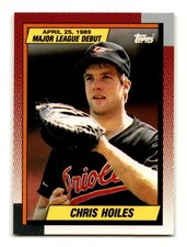 Chris Hoiles 1990 Topps Major League Debut 1989 #60 Baltimore Orioles Mint