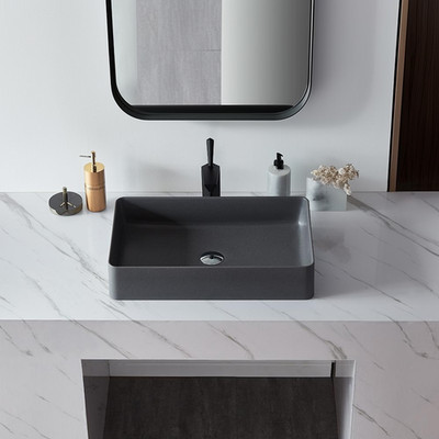 Vessel Sink Quartz Stone Bathroom Sink Modern Art Sink 25B11BQ