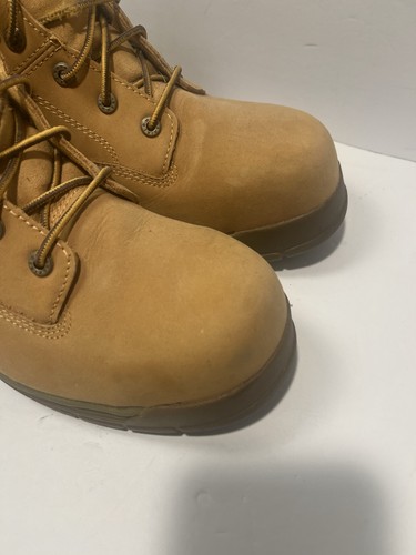 Wolverine ASTM F2413-11 Steel Toe Slip Resistant Work Boots 12M Beige Leather - Picture 6 of 10