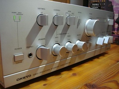 整備済 程度良 ONKYO オンキョー Integra A-810 LED化済 ONKYO Integra A-810 Integrated Stereo Amplifier Serviced MM MC