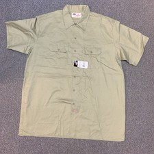 Dickies Mens Classic Original Short Sleeve Button Up Uniform Work Shirt 2XL