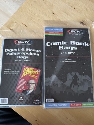 BCW Comic Book / Manga Bags : Manga, Comics, Taschenbücher