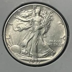 1937-p Walking Liberty Half Dollar 90% Silver Half Dollar