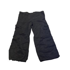 VTG Kikwear Nylon Wide Leg Baggy Cargo Pants Pads Skater Rave GrungeY2K Med