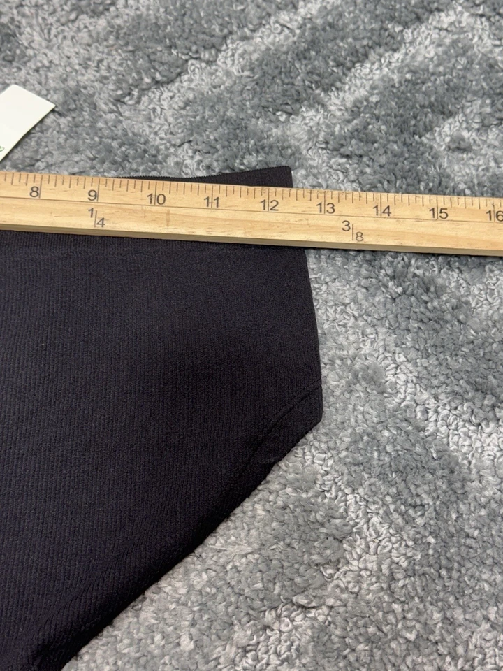 Трусики бикини бесшовные American Eagle Aerie большие однотонные черные ребристые новые - Изображение 3 из 4