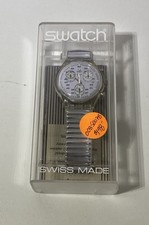 Swatch Originals Chronograph SCM109 Steel Worker NOS Box/Paper/Tag Circa 1995