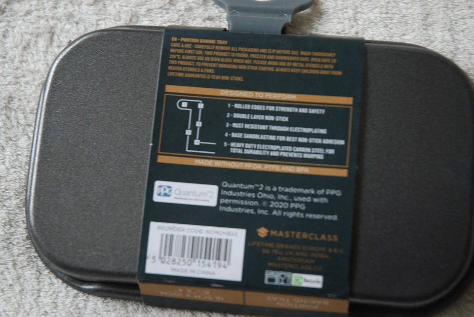 MASTERCLASS Porção Assadeira Antiaderente Mini para Um 16,5cm X 10cm CONJUNTO de 5 - Imagem 3 de 3