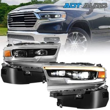 LED DRL Projector Headlight For Dodge Ram 1500 2019-2025 5th ASV AFS W/ Module