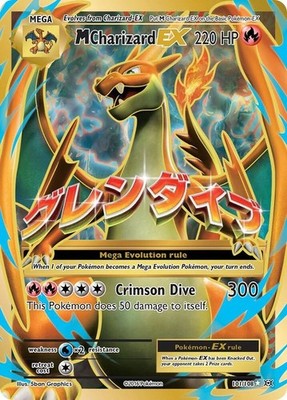 Pokemon Charizard EX Full Art Holo M Glurak 101/108 Evolutions | Mint English