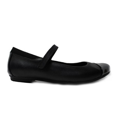 Clarks Tizz Talk Youth | Schwarz Leder | Mädchen Mary Jane Schulschuhe