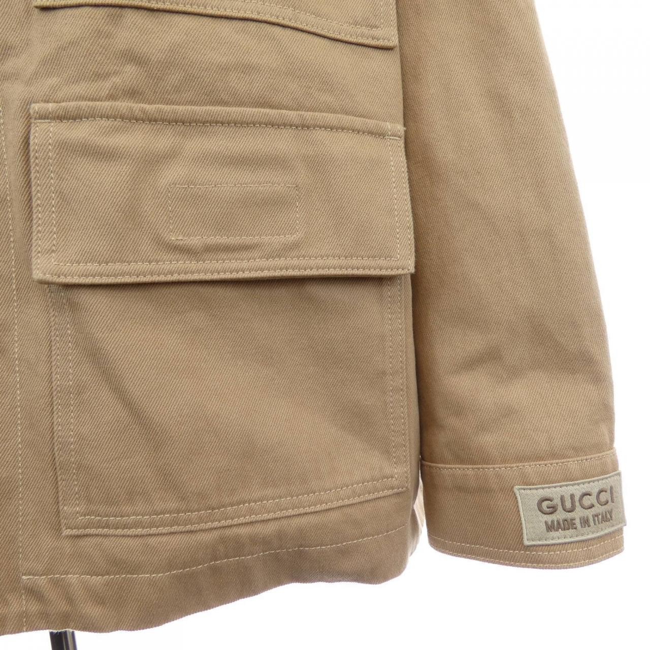 Authentic Gucci GG pattern denim jacket 766128 XD… - image 6