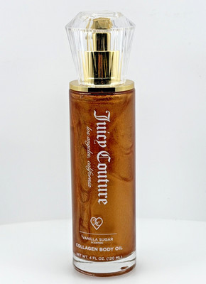 Juicy Couture Vanilla Sugar Collagen Body Oil 4 fl oz Y2K Glow Skin Hydrating