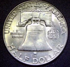 1953-D BU Uncirculated Franklin Silver Half Dollar HD9