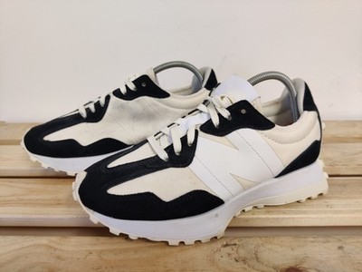 NEW BALANCE 327 SNEAKER UK 5 EU 37,5 WEISS SCHWARZ SCHNÜRER WILDLEDER TEXTIL DAMEN