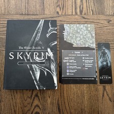 The Elder Scrolls V: Skyrim Special Edition Hardcover Guide w/ Map  Bookmark