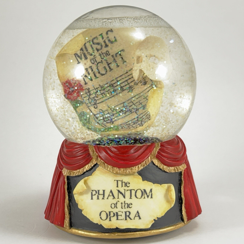 The San Francisco Music Box Co Musical Phantom of the Opera Snow Globe w/ Box
