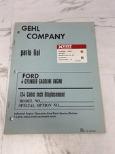 Ford 134 C.i.d. 4-cylinder Gasoline Engine Parts Manual Spm 194-195