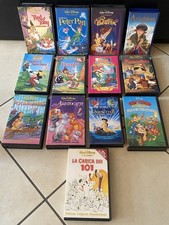 Disney Lotto 11 Cassette VHS La Bella E La Bestia La Carica Dei 101 Pinocchio
