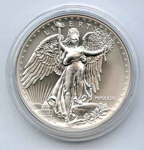 2024 Saint Gaudens Winged Liberty 1 Oz Silver Double Eagle Specimen - JR250