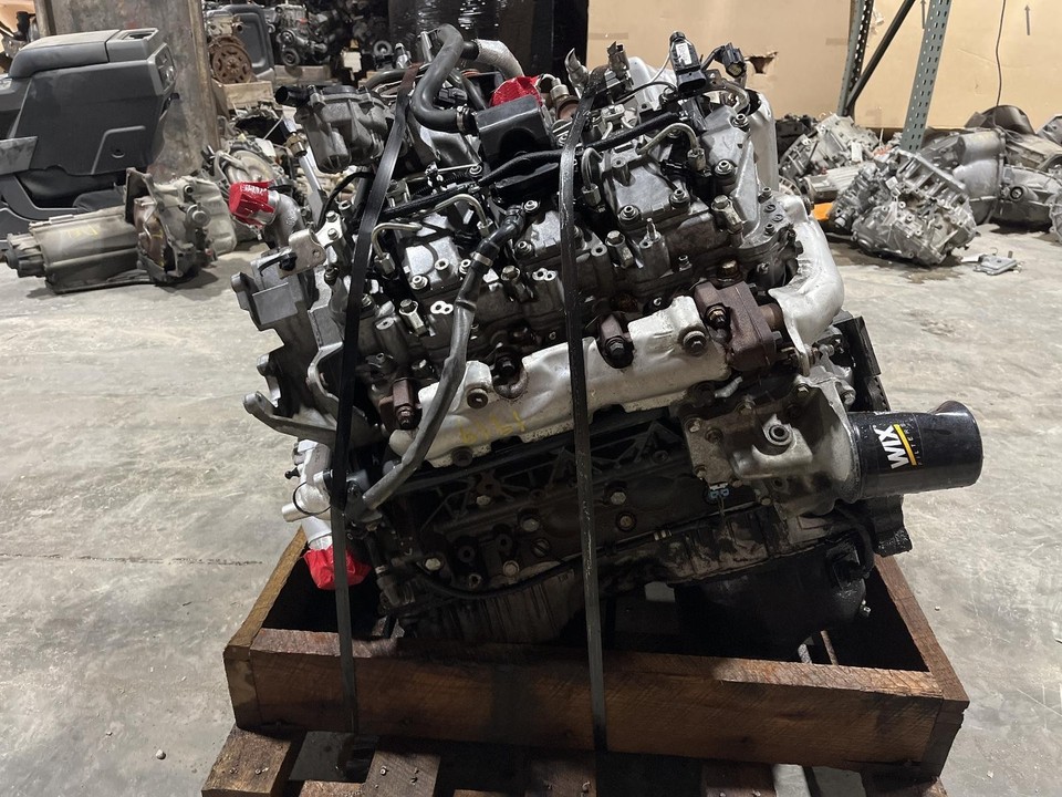 Lml Engine Rear View 2011-2016 Silverado Sierra 2500 3500 Duramax 6.6L LML Engine AT with ...
