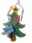 Fun diverse Rustic Christmas Ornament Lot - Noel Tree Angel Sled Santa Mixed Set — photo 2