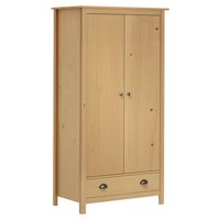 Kleiderschrank Mit 2 TüRen Hill Range 89X50X170Cm Kiefer Massiv