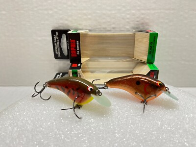 Custom Painted Rapala OGS06 Slim Crankbait - NIB - Lot of 2 - AWESOME COLORS !!