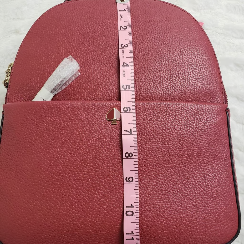 Kate Spade Poly Medium Pebbled Leather Backpack Adjustable 